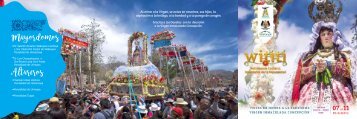 Programa Festividad en Honor a la Virgen Inmculada Concepción 