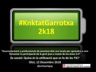 2ª Sessió KNKTATGarrotxa 2K18