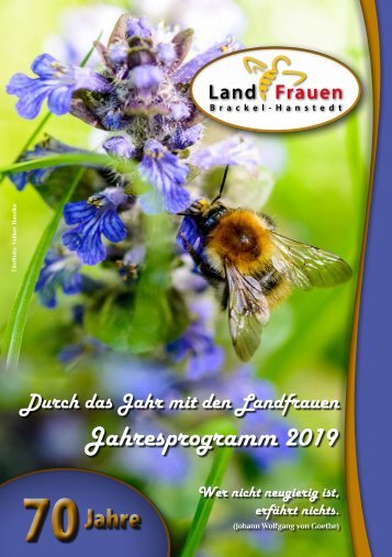 Landfrauen Brackel-Hanstedt  Programm 2019