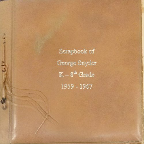 Geo Snyder Elementary scrapbook v1h