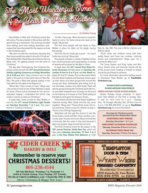 2018 December Paso Robles Magazine