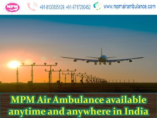 Air ambulance service in Chandigarh at low-cost range