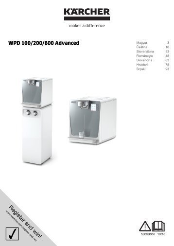 Karcher WPD 100 Advanced - manuals