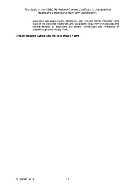 NATIONAL GENERAL CERTIFICATE IN OCCUPATIONAL HEALTH AND SAFETY visual data 8