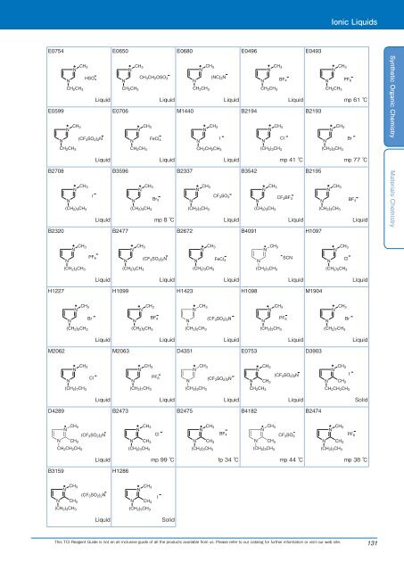 Tokyo Chemical Industries (TCI) Reagents Guide 8th Edition -Synthestic Organic Chemistry,Materials Chemistry_GH