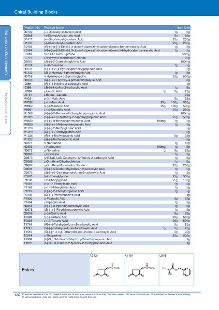 Tokyo Chemical Industries (TCI) Reagents Guide 8th Edition -Synthestic Organic Chemistry,Materials Chemistry_GH