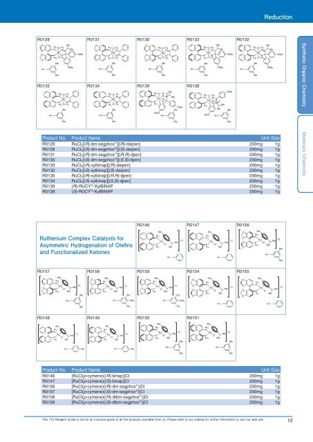 Tokyo Chemical Industries (TCI) Reagents Guide 8th Edition -Synthestic Organic Chemistry,Materials Chemistry_GH