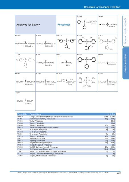 Tokyo Chemical Industries (TCI) Reagents Guide 8th Edition -Synthestic Organic Chemistry,Materials Chemistry_GH