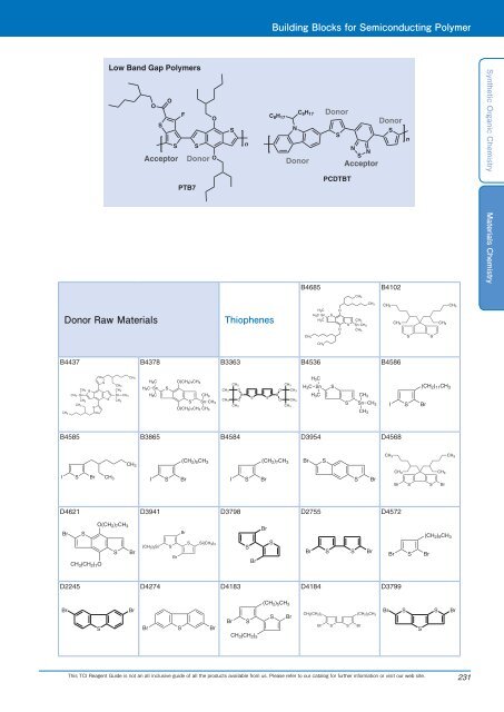 Tokyo Chemical Industries (TCI) Reagents Guide 8th Edition -Synthestic Organic Chemistry,Materials Chemistry_GH