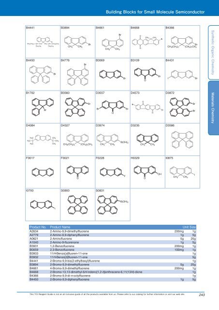 Tokyo Chemical Industries (TCI) Reagents Guide 8th Edition -Synthestic Organic Chemistry,Materials Chemistry_GH