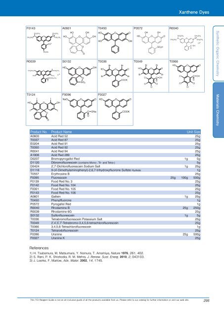 Tokyo Chemical Industries (TCI) Reagents Guide 8th Edition -Synthestic Organic Chemistry,Materials Chemistry_GH