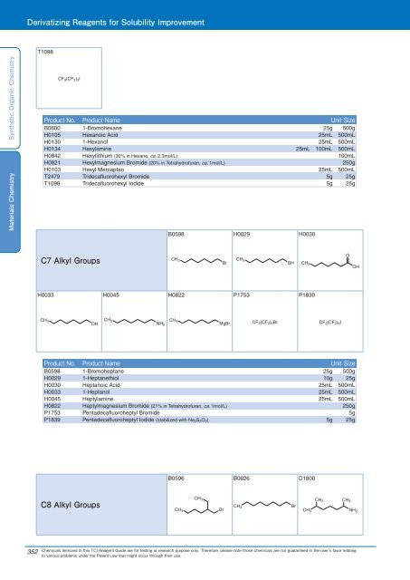 Tokyo Chemical Industries (TCI) Reagents Guide 8th Edition -Synthestic Organic Chemistry,Materials Chemistry_GH