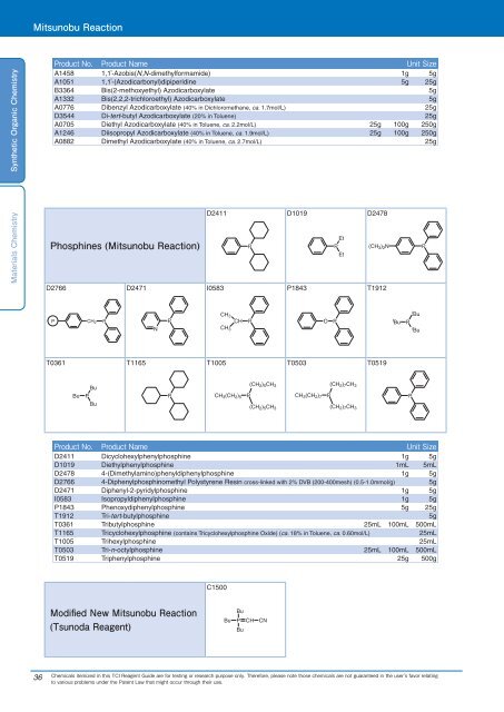 Tokyo Chemical Industries (TCI) Reagents Guide 8th Edition -Synthestic Organic Chemistry,Materials Chemistry_GH