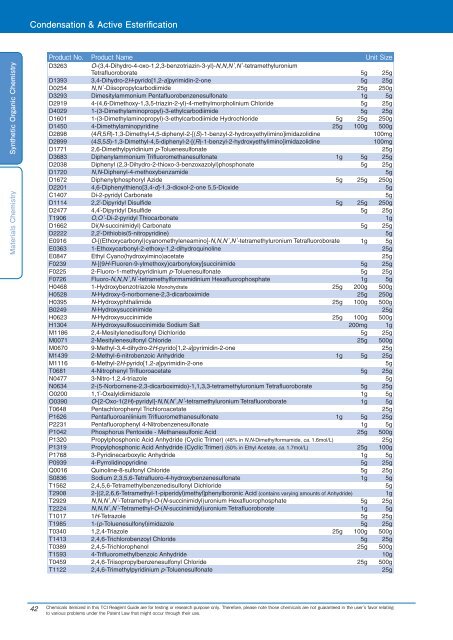 Tokyo Chemical Industries (TCI) Reagents Guide 8th Edition -Synthestic Organic Chemistry,Materials Chemistry_GH