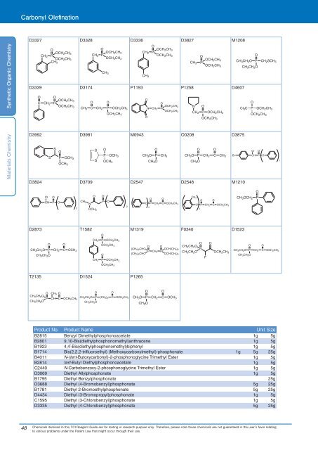 Tokyo Chemical Industries (TCI) Reagents Guide 8th Edition -Synthestic Organic Chemistry,Materials Chemistry_GH