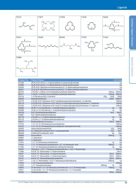 Tokyo Chemical Industries (TCI) Reagents Guide 8th Edition -Synthestic Organic Chemistry,Materials Chemistry_GH