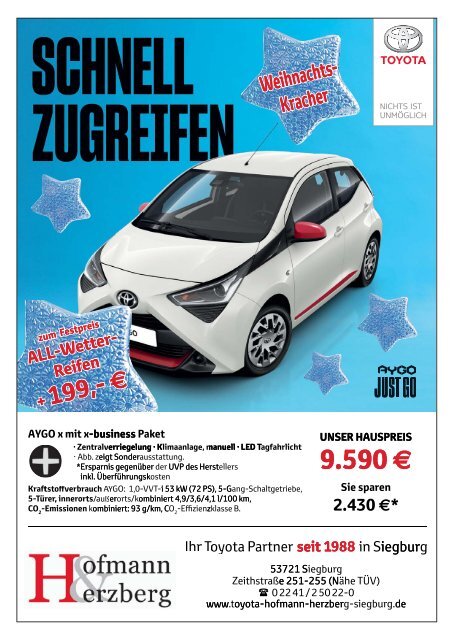 Stadt-Magazin Siegburg, Lohmar, Neunkirchen-Seelscheid - Dezember 2018