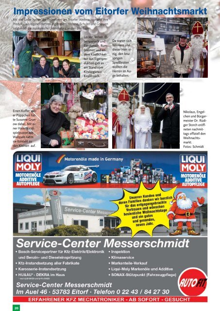 Stadt-Magazin Eitorf, Windeck, Ruppichteroth - Dezember 2018