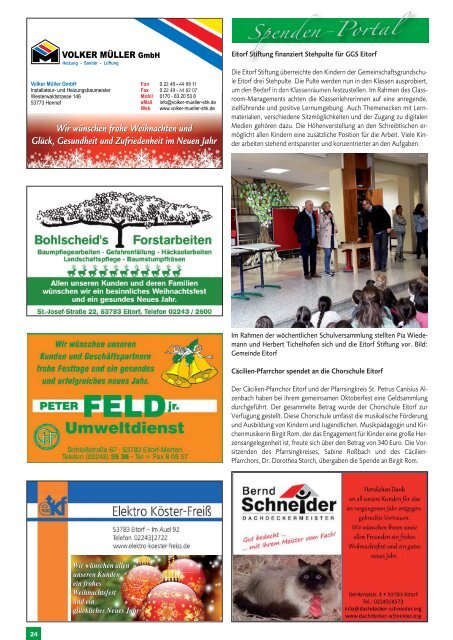 Stadt-Magazin Eitorf, Windeck, Ruppichteroth - Dezember 2018