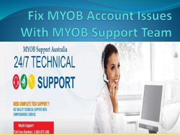 Fix MYOB Accounting Issues with MYOB Support team