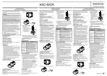 Kenwood KSC-50CR - Communications English,French,Spanish,German,Italian,Dutch Instruction Manual (2018)