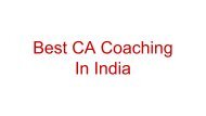 Best CA Coaching In India-1