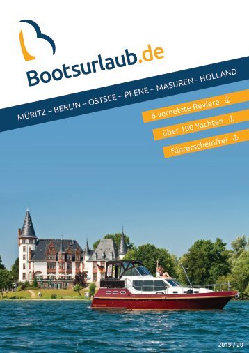 Bootsurlaub Onlinekatalog 2019