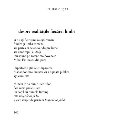 Garderobă (poezii) - Theo Gușat