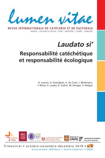 Laudato si’ : Responsabilité catéchétique et responsabilité écologique