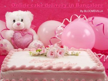 Delicious cake delivery in Bangalore