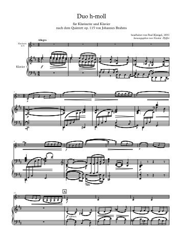 Brahms Duo - Full Score