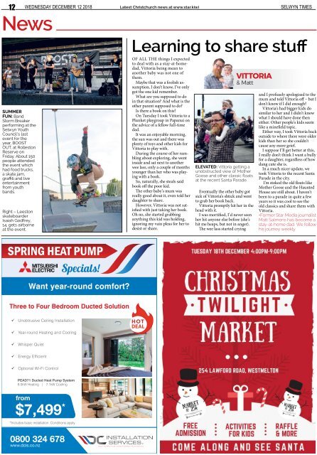 Selwyn Times: December 12, 2018