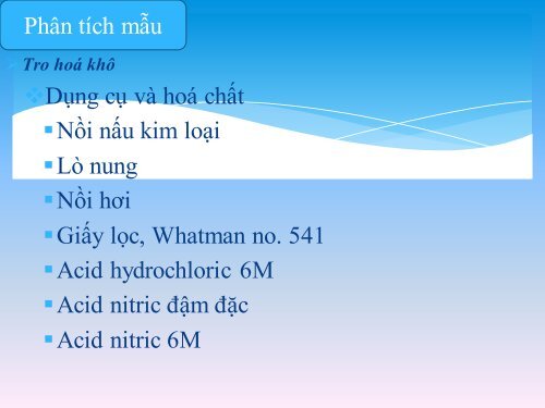 ĐỀ TÀI PHÂN TÍCH MẪU THỰC VẬT