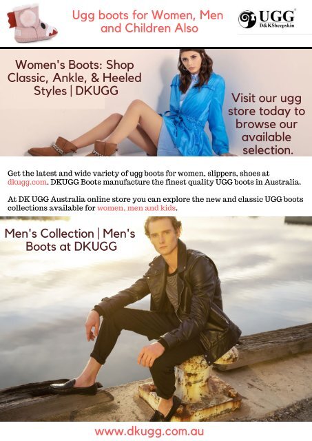 Ugg boots for women, men and children also