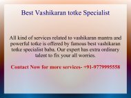 Best Vashikaran Specialist baba +91-9779995558