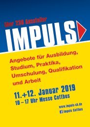 IMPULS Cottbus Messebroschüre