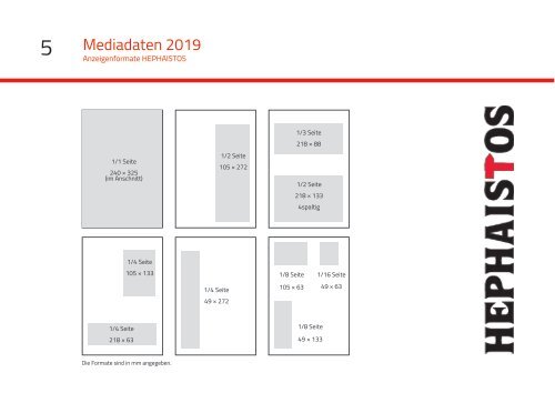 Mediadaten Hephaistos 2019