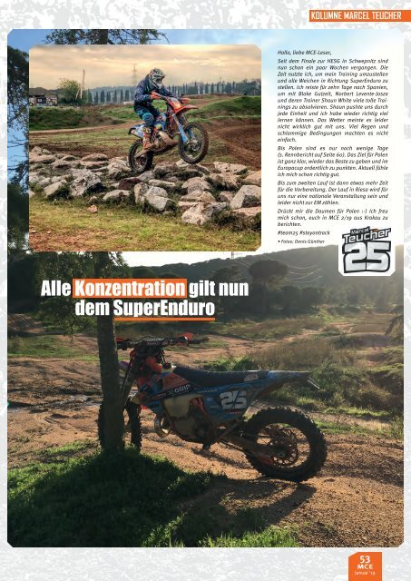 Motocross Enduro Ausgabe 01/2019