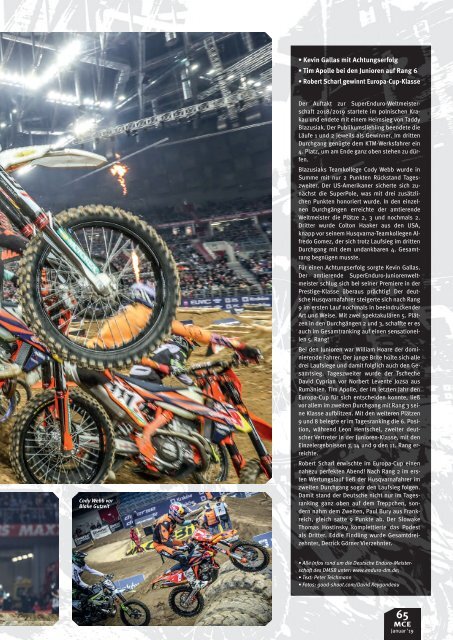 Motocross Enduro Ausgabe 01/2019