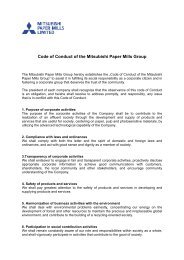 Code of Conduct MPM - Mitsubishi Paper