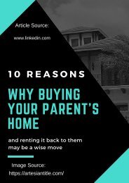 WHY BUYING YOUR PARENT’S HOME