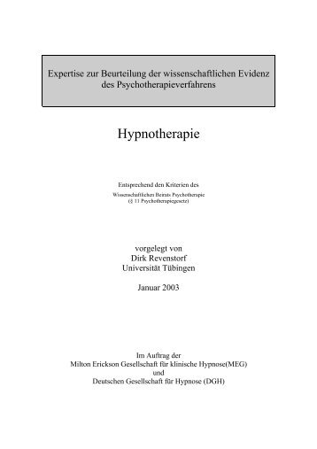 Ablauf einer Hypnotherapie-Sitzung - MEG Tübingen