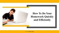 Five Tips To Complete Your Homework On Time