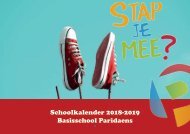 schoolkalender 2018-2019 ParidaensBaO