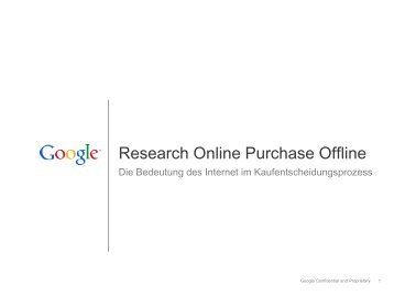 Research Online Purchase Offline - Google Full Value of Search