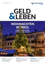 Kundenmagazin Geld & Leben Ausgabe Nr. 4/2018