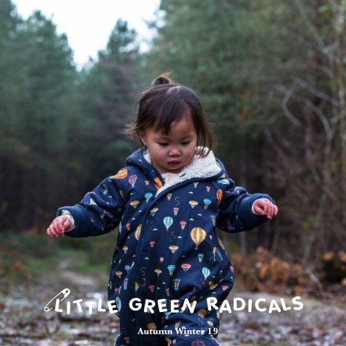 Little Green Radicals Organic playaway Abito A RAZZO LUNA ORSO FORESTA INCANTATA 