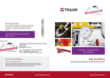 SGE (Trajan Scientific) Gas Purifiers