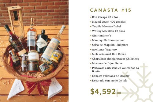 Catálogo Canastas Navideñas 2018, Artesana, Sabor y Origen 