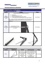 Flachdachsystem mit Aufständerungsdreiecken - Schrauben ...